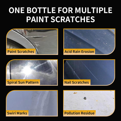 Car Scratch Remover Wax & Rubbing Compound for Vehicles Paint Scratch Repair for Light Scratches, Swirl Marks & Scuffs Complete Kit for All Paint Colors with Polishing Pad & Towel 4.2oz