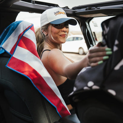 Sprints Athletic Running Towel, Full-Sized, Car Seat Cover - Performance Microfiber (Garden of Races Past)