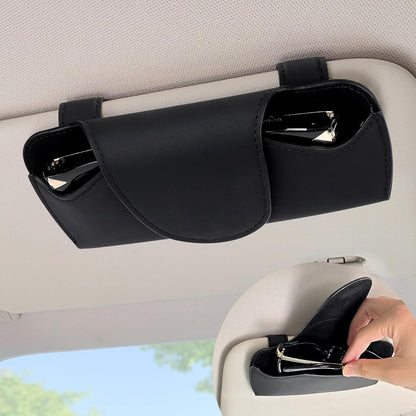 Accmor Sunglasses Holder for Car Sun Visor, Auto Eyeglasses Protective Storage Case, Vehicle Visor Accessories Organizer Box