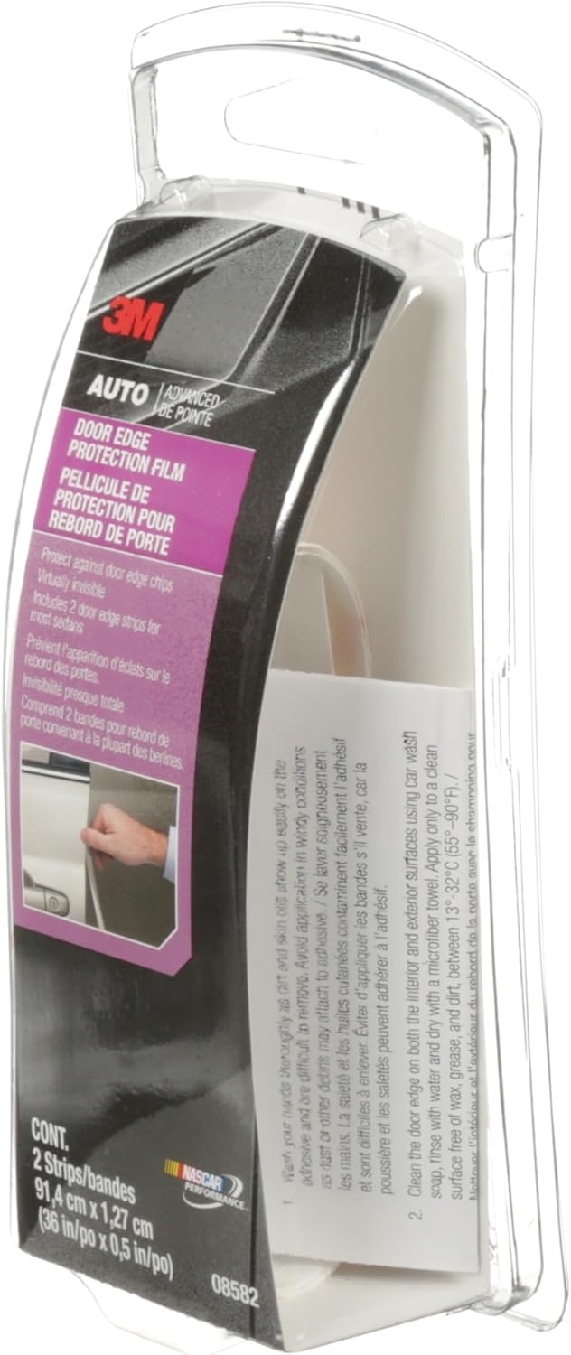 3M Door Edge Protection Film, 36 Inch, Protect Door Edges From Chips, Scratches, and Scuffs, No Tool Required, Yellowing and Staining Resistant, Professional Grade Solution (08582)