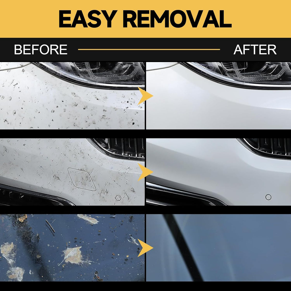toretark Bug Remover for Cars Exterior - Tree Sap Remover for Cars Exterior, Quickly Dissolves for Water Spot, Bird Poop, Resin, Grease, Tar - PH Neutral, Safe on Paint, Rubber, Chrome, Glass