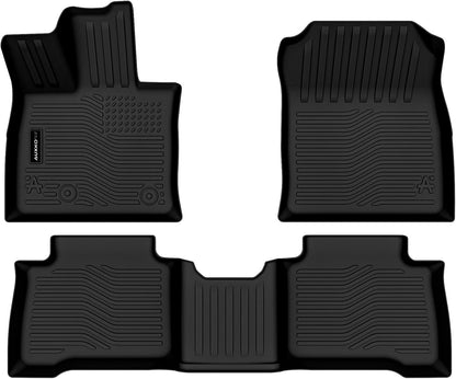 All Weather Floor Mat Fit for Toyota Corolla(Include Hybrid Exclude Hatchback) 2026 2025-2020 TPE Rubber Liners Corolla Accessories All Season Guard Odorless Anti-Slip Liner Black