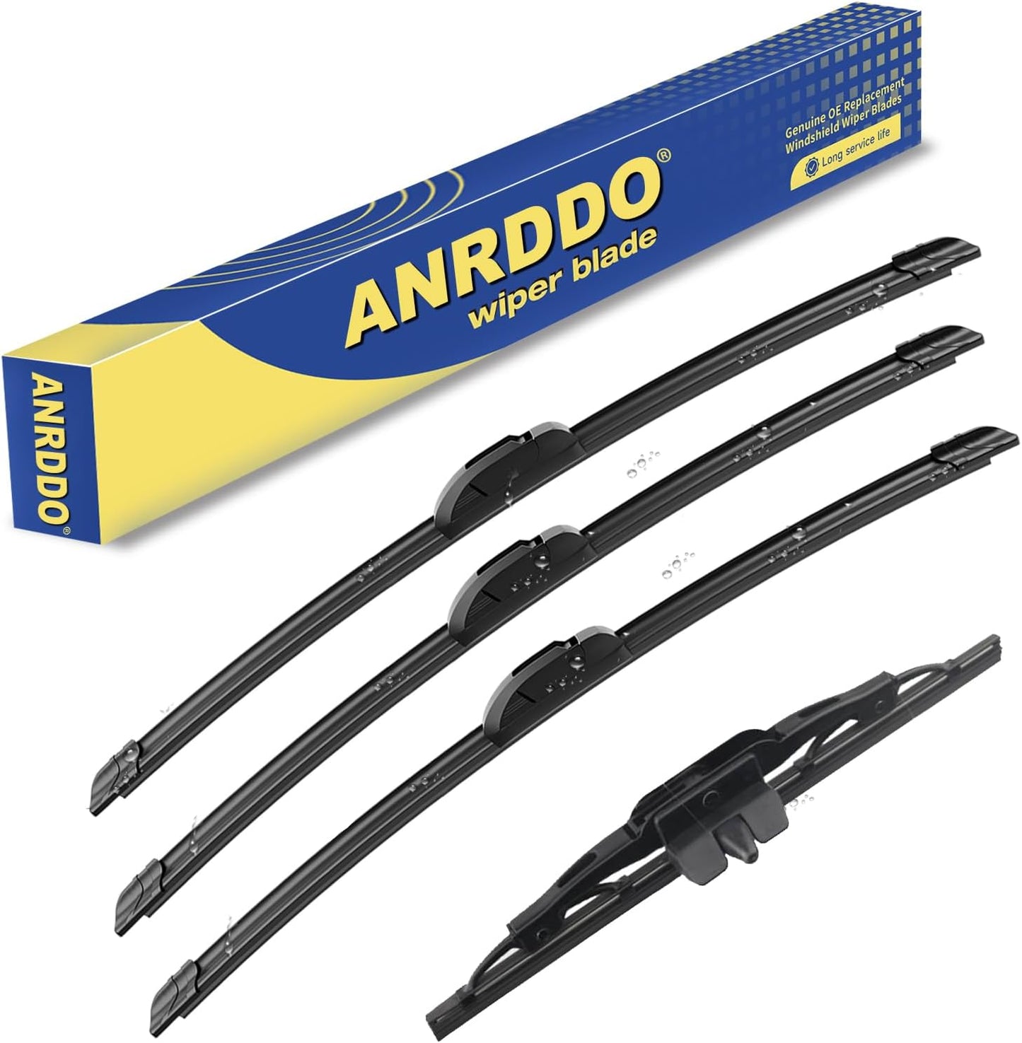 3 Wipers Factory Replacement For Subaru Outback 2020-2022 2023 2024 Original Equipment Replacement Windshield Wiper Blades Set 26"+18"+16" (Set of 3) Top Lock - Colors B