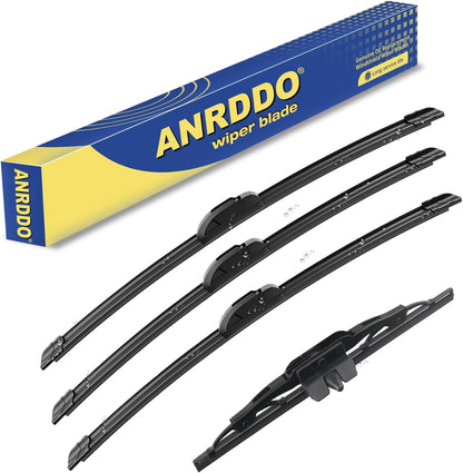 3 Wipers Factory Replacement For Subaru Outback 2020-2022 2023 2024 Original Equipment Replacement Windshield Wiper Blades Set 26"+18"+16" (Set of 3) Top Lock - Colors B
