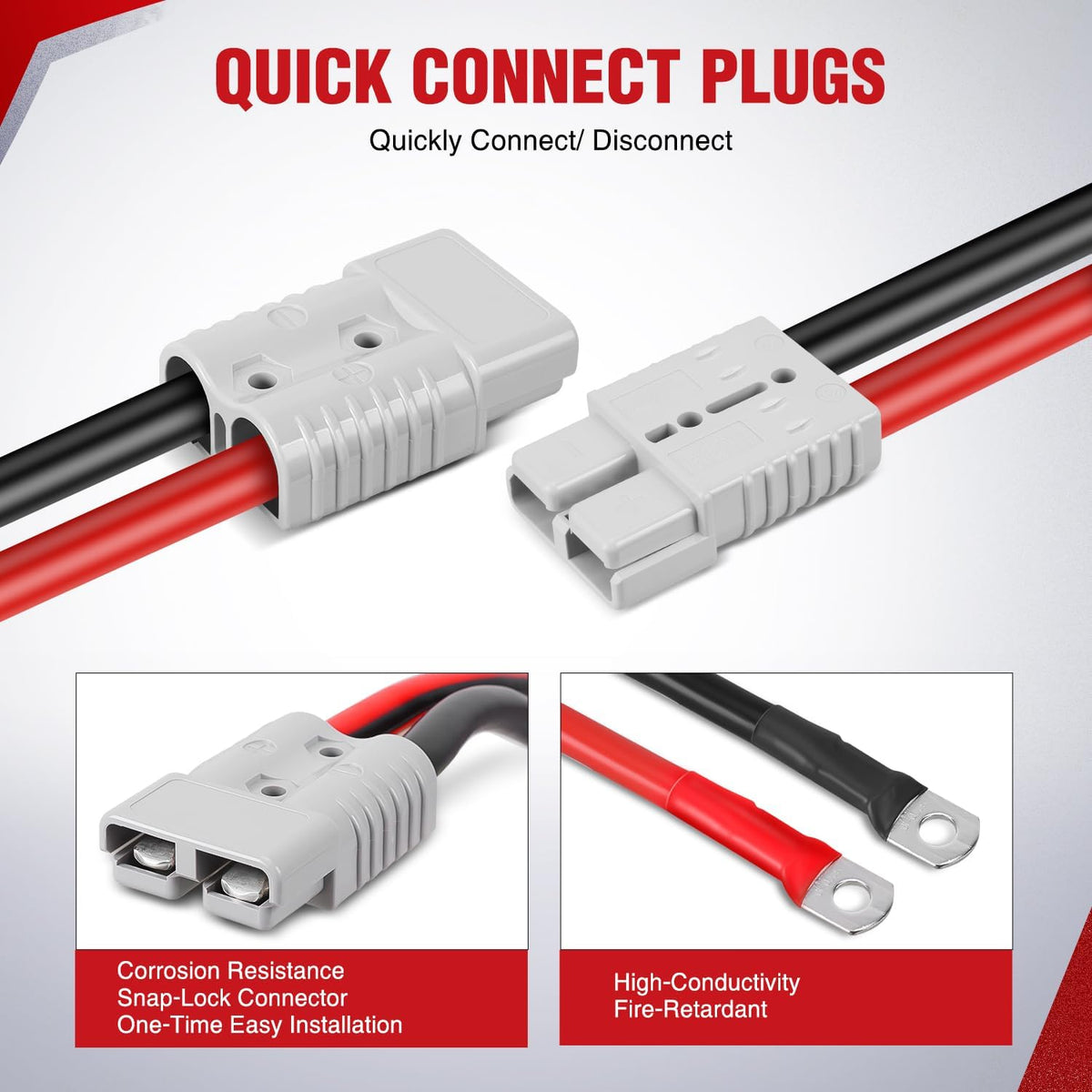 Nilight Jumper Cables for Car Battery 8 Gauge 12 FT Booster Cable Heavy Duty 250 A CCA with Carrying Bag Jump Start Emergency Kit Pickup Vans SUV Sedan Motorcycle