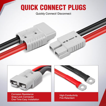 Nilight Jumper Cables for Car Battery 8 Gauge 12 FT Booster Cable Heavy Duty 250 A CCA with Carrying Bag Jump Start Emergency Kit Pickup Vans SUV Sedan Motorcycle