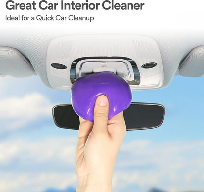PULIDIKI Car Cleaning Gel Car Cleaning Putty Car Putty Auto Detailing Tools Car Slime Cleaner Dust Cleaning Gel for Car Interior Cleaner Car Cleaning Supplies Cleaning Kit Car Accessories Blue 2Pack