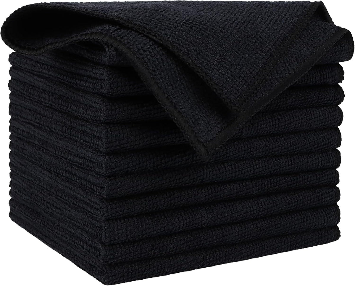 AIDEA Microfiber Cleaning Cloth, 50PK, Microfiber Towels for Cars, Premium Wash Cloths, Dusting Cloth Cleaning Rags, Absorbent Towels for SUVs, House, Kitchen, Window, Cleaning Supplies12×12"