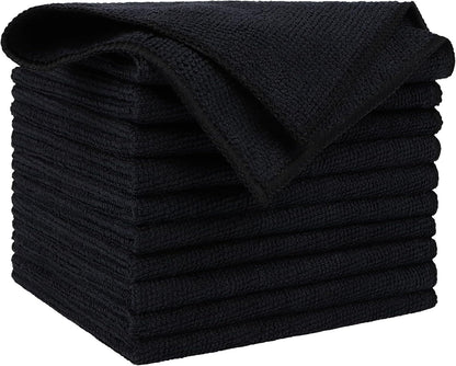 AIDEA Microfiber Cleaning Cloth, 50PK, Microfiber Towels for Cars, Premium Wash Cloths, Dusting Cloth Cleaning Rags, Absorbent Towels for SUVs, House, Kitchen, Window, Cleaning Supplies12×12"