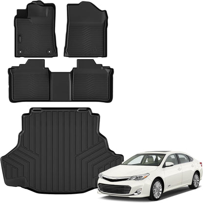 All Weather Floor Mat Fit for Toyota Corolla(Include Hybrid Exclude Hatchback) 2026 2025-2020 TPE Rubber Liners Corolla Accessories All Season Guard Odorless Anti-Slip Liner Black