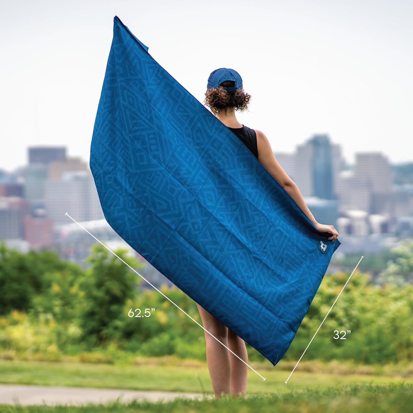 Sprints Athletic Running Towel, Full-Sized, Car Seat Cover - Performance Microfiber (Garden of Races Past)