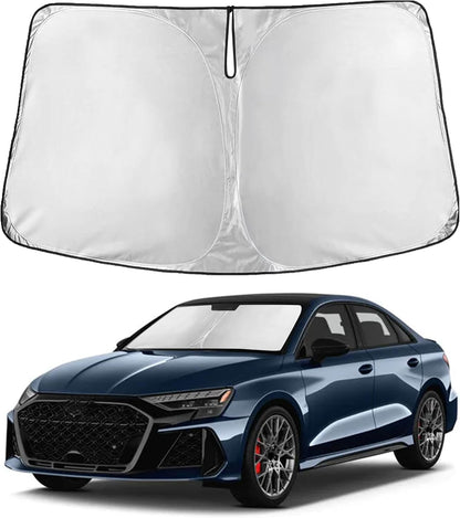 EcoNour Car Windshield Sun Shade | 2025 Upgraded Innovative No-Light-Pass Technology for Maximum Coverage | Foldable Sun Shade Keeps Your Vehicle Cool | Must-Have Car Accessories | Small (59" x 29") - Colors M