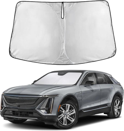 EcoNour Car Windshield Sun Shade | 2025 Upgraded Innovative No-Light-Pass Technology for Maximum Coverage | Foldable Sun Shade Keeps Your Vehicle Cool | Must-Have Car Accessories | Small (59" x 29") - Colors B