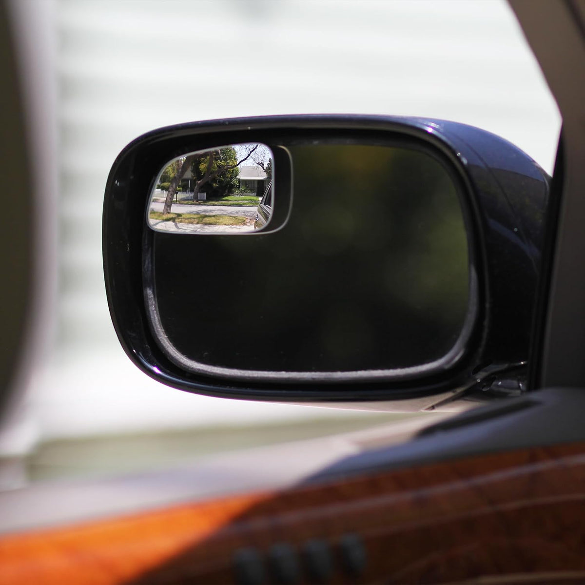 Superfan Blind Spot Mirrors for Cars by Safe View Company – Real Convex Glass for Clear Wide Angle Vision – Safer Lane Changes, Easy Stick-On, Weatherproof & Long Lasting Durability