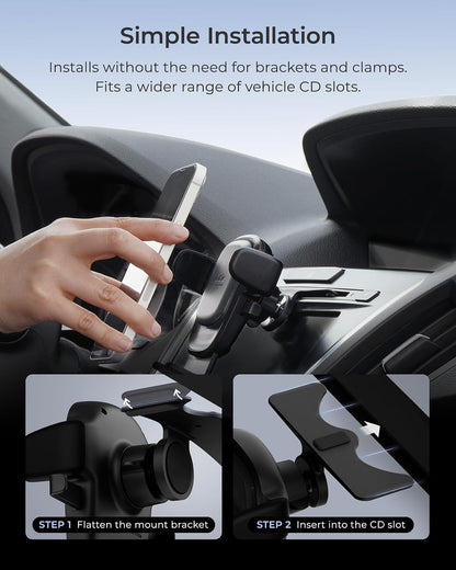iOttie Easy One Touch Signature CD Slot Mount - Universal Car Phone Holder for iPhone, Google, Samsung, Moto, LG, and all other Smartphones
