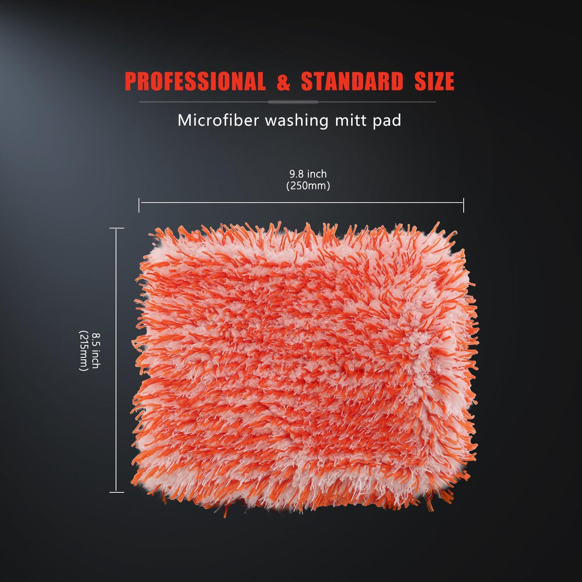 SPTA Microfiber Car Wash Mitt, 3Pcs Car Sponge Glove Wrapped in Soft, Plush Fiber Cloth Material, Safe Washing with Any Car Soap, Bucket, Foam Gun, Foam Cannon, Other Cleaning Supplies