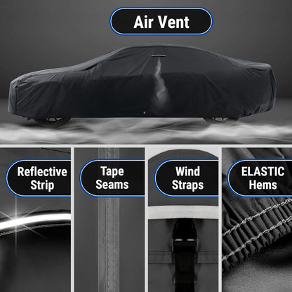 iCarCover Premium Car Cover for 1970-1972 Chevy Monte Carlo Heavy Duty Waterproof All-Weather Automobiles Custom Fit Indoor Outdoor UV Snow Protection Covers with Straps and Bag - Colors A