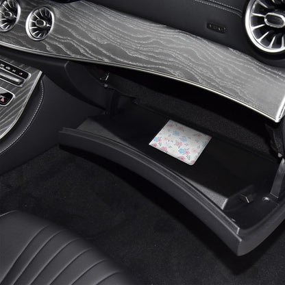 LumiMokki Car Registration and Insurance Holder, Leather Registration and Insurance Card Holder, Vehicle Glove Box Organizer - For Documents, Cards, License (Black)