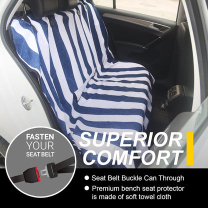 Car Seat Cover Protector Front Seats,for Gym Workout,Running,Swimming,Beach and Hiking,Waterproof Sweat Towel Bucket Seat Covers for Cars SUV Trucks (Black, 1Pcs)