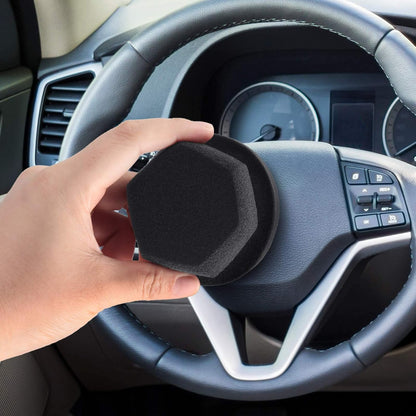 BBTO 3 Pieces Tire Shine Applicator Tire Dressing Applicator Pads Sponge Dressing Foam Gel Wet Car Detailing Reusable Cleaning Supplies for Car