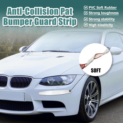 BokWin 4-Packs Black Anti-Collision Patch Bumper Guard Strip Anti-Scratch Bumper Protector Trim Universal for Cars SUV Pickup Truck