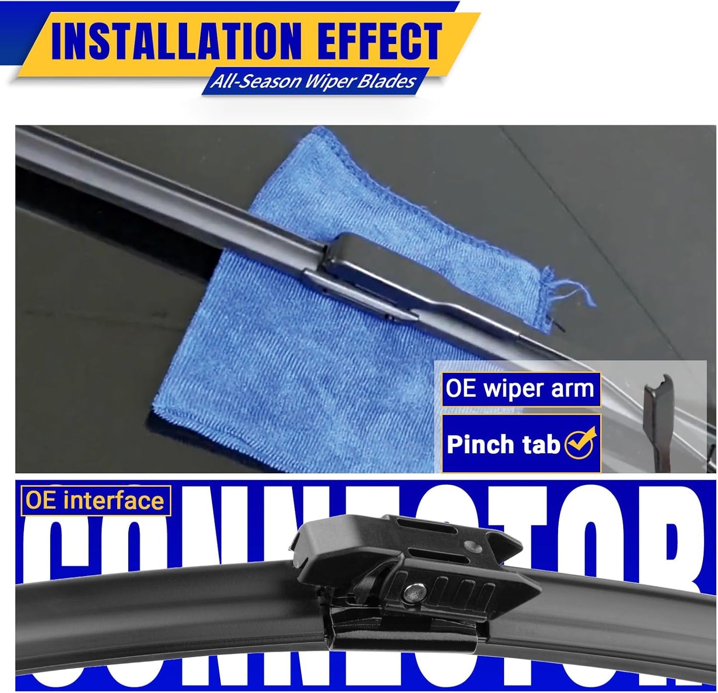 3 wipers Replacement for 2019-2023 2024 2025 2026 Subaru Forester, Windshield Wiper Blades Original Equipment Replacement - 26"/17"/14" (Set of 3) - Colors B