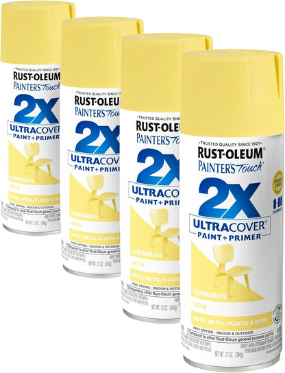 Rust-Oleum 334029 Painter's Touch 2X Ultra Cover Spray Paint, 12 oz, Gloss Clear - Colors F