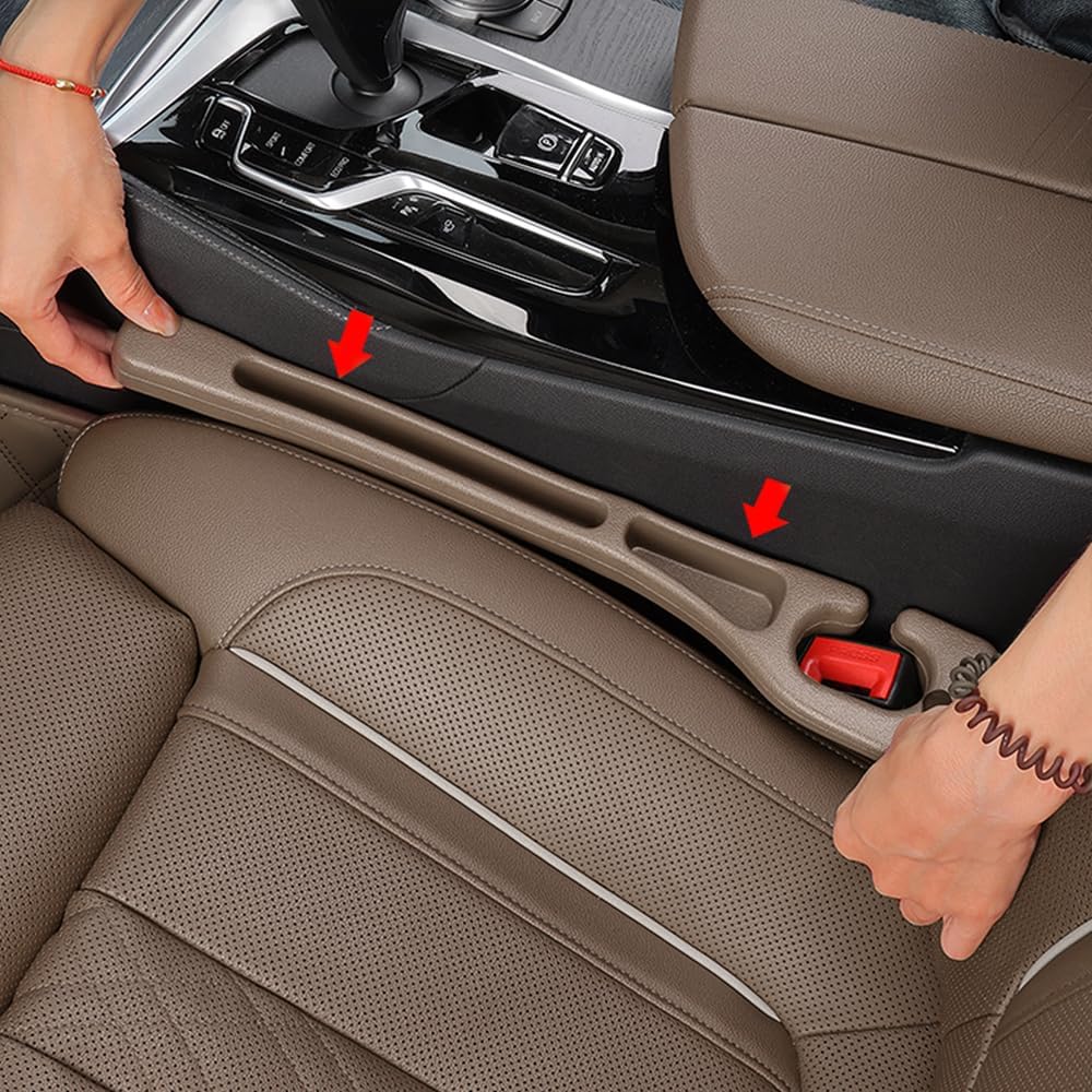 YLXGT Car Seat Gap Filler Organizer Universal for Car SUV Truck Accessories Seat Gap Plug Blocker with Storage Slot Black 2 Pack
