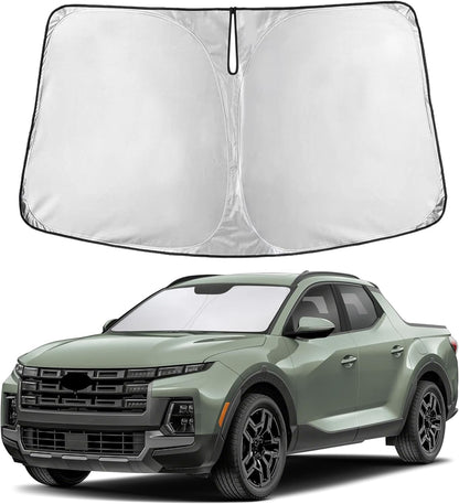 EcoNour Car Windshield Sun Shade | 2025 Upgraded Innovative No-Light-Pass Technology for Maximum Coverage | Foldable Sun Shade Keeps Your Vehicle Cool | Must-Have Car Accessories | Small (59" x 29") - Colors N