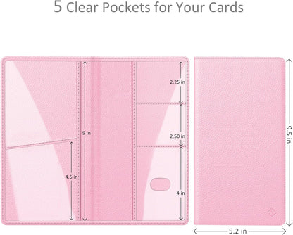 FINPAC Car Registration and Insurance Card Holder, Vehicle Glove Box Card Organizer Wallet Automobile Accessories for License