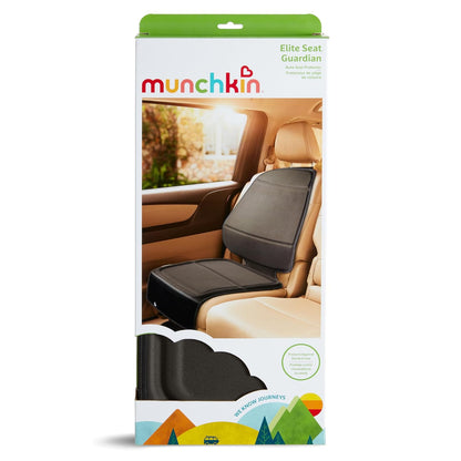 Munchkin Elite Seat Guardian Car Seat Protector, Under Car Seat Cover for Baby and Toddler Seats, Rear or Forward Facing, Dark Grey