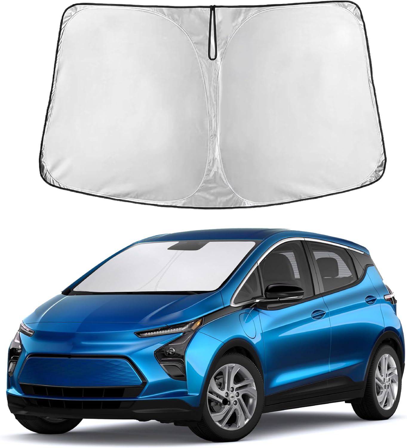 EcoNour Car Windshield Sun Shade | 2025 Upgraded Innovative No-Light-Pass Technology for Maximum Coverage | Foldable Sun Shade Keeps Your Vehicle Cool | Must-Have Car Accessories | Small (59" x 29") - Colors A
