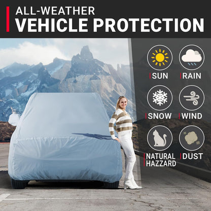 iCarCover Premium Car Cover for 1970-1972 Chevy Monte Carlo Heavy Duty Waterproof All-Weather Automobiles Custom Fit Indoor Outdoor UV Snow Protection Covers with Straps and Bag - Colors C