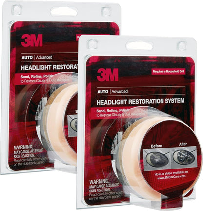 3M Headlight Lens Restoration System, 39008, 1 Kit