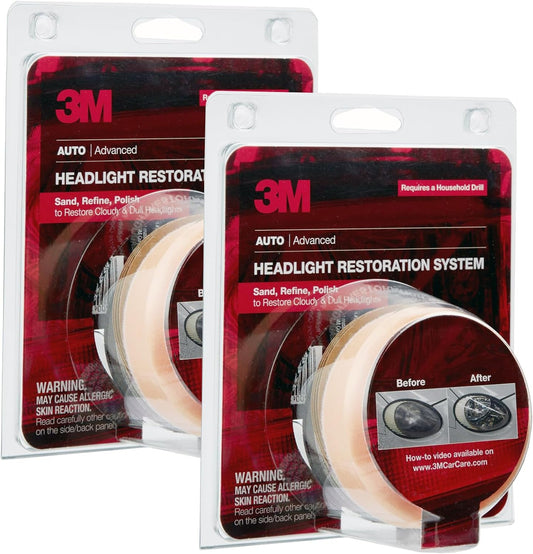 3M Headlight Lens Restoration System, 39008, 1 Kit