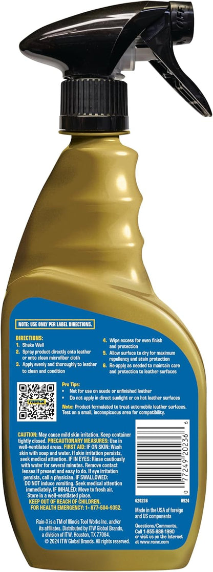 Rain-X 620232SRP All-Interior Cleaner Protectant & Repellent for Car Interiors, Cleans + Repels Liquid Spills & Dust without Residue, Cherry Scent 16 Fl Oz.