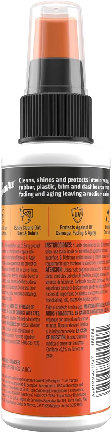 Armor All Original Protectant Spray by Armor All, Car Interior Cleaner with UV Protection to Fight Cracking & Fading, 4 Oz