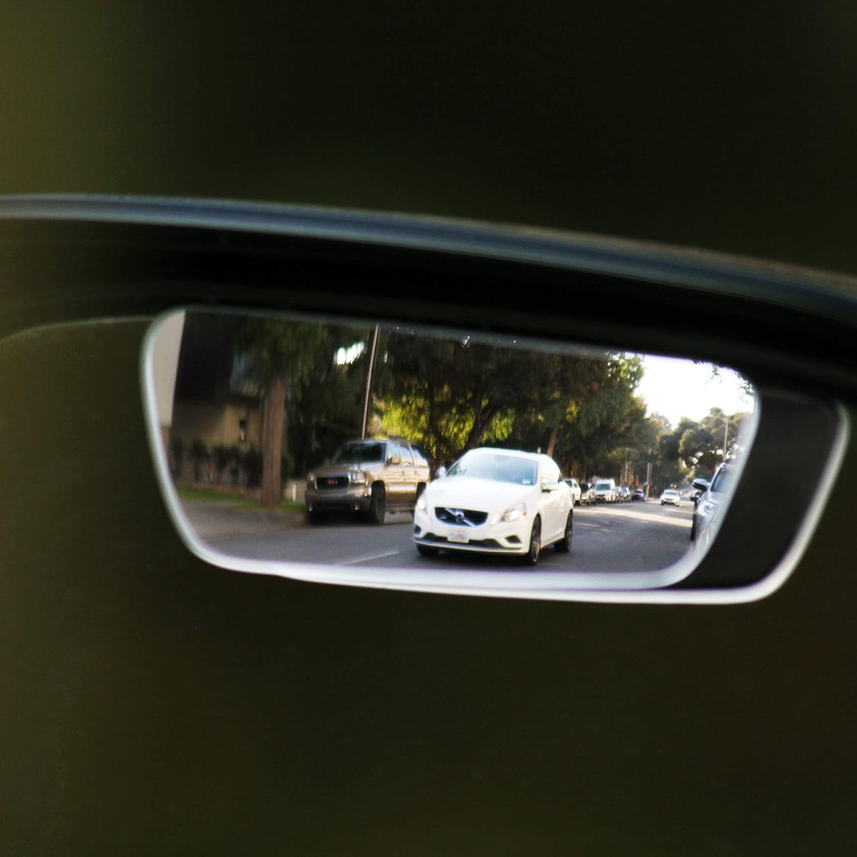 Superfan Blind Spot Mirrors for Cars by Safe View Company – Real Convex Glass for Clear Wide Angle Vision – Safer Lane Changes, Easy Stick-On, Weatherproof & Long Lasting Durability