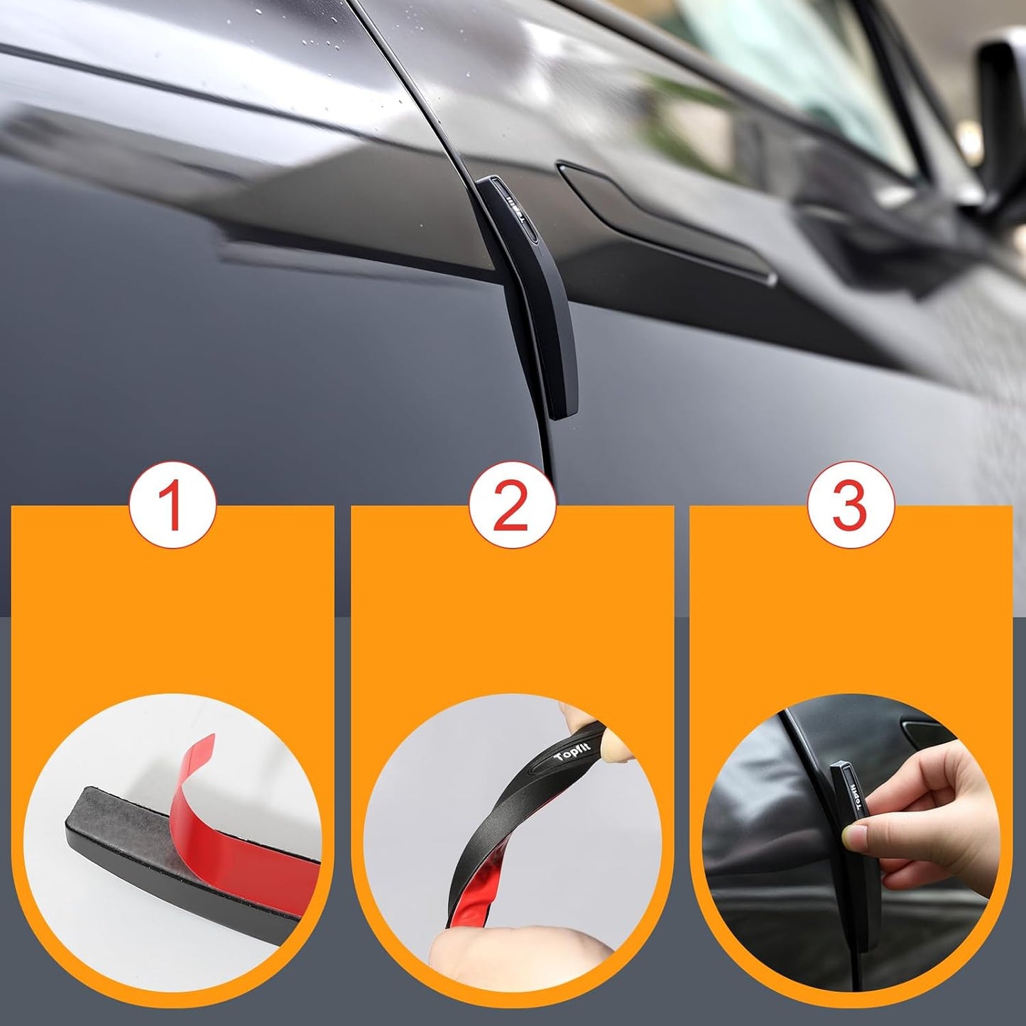 Car Door Edge Guards Universal Bumper Scratch Guard Trim for Sedans, Trucks & SUVs – Durable & Easy to Install