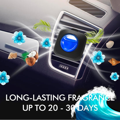 Car Air Fresheners, 6 Pack, Citrus, Car Fresheners Vent Clips, Long Lasting Air Freshener, Car Refresher for Men Women