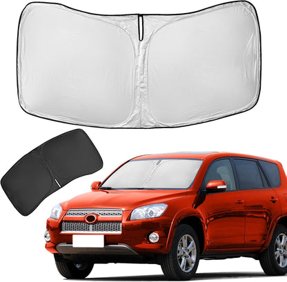 for Toyota Tacoma 2016-2023 2024 2025 2026 Sun Shade Sunshade Windshield Cover - 4 Layers Front Window Shade Custom Fit Tacoma 2Dr 4Dr Pickup Sun Visor 240T Shade Blocks UV Rays Car Accessories - Colors B