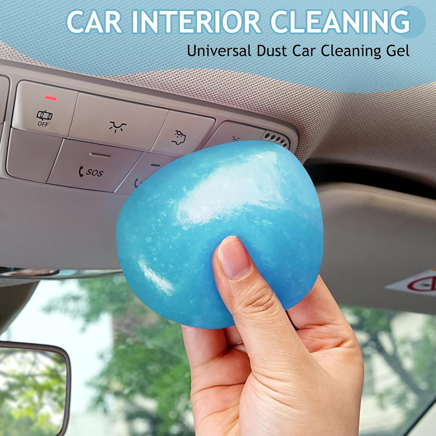TeSabMi Car Cleaning Gel Car Cleaning Putty Car Putty Car Interior Cleaner Car Slime Car Detailing Kit Car Accessories Gifts for Dad Men Him Women Stocking Stuffers Pink