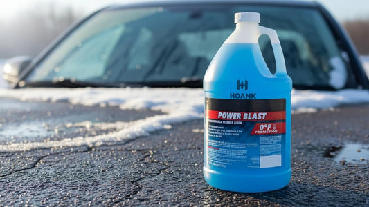 (6 Gallons) - Power Blast Windshield Washer Fluid, -20°F Protection, Blue, 1 Gallon Jug, Ready to Use (6 GALLONS, Blue Power Blast -20°F)