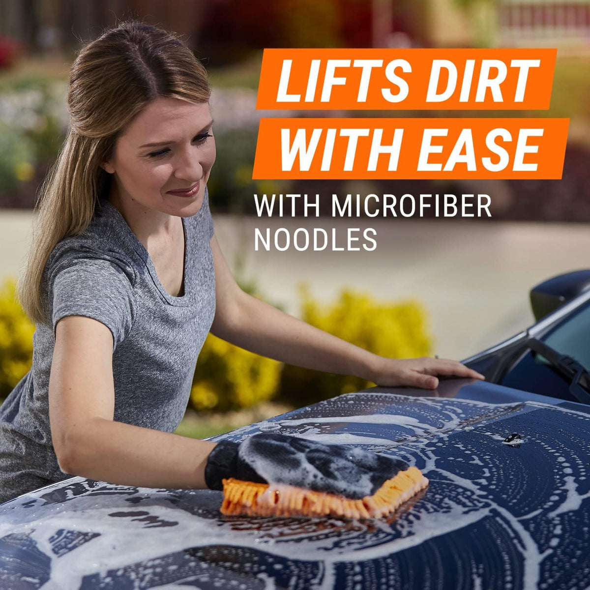 Armor All Microfiber Car Wash Mitt, Car Wash Supplies for Cars, Trucks and Motorcycles