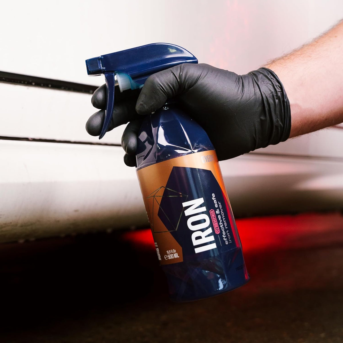 Gyeon Iron Redefined Iron Remover Fallout Cleaner for Car Paint Wheels Glass pH Neutral Color Changing Formula Removes Brake Dust Rust & Rail Dust Powerful Auto Detailing Surface Decontamination