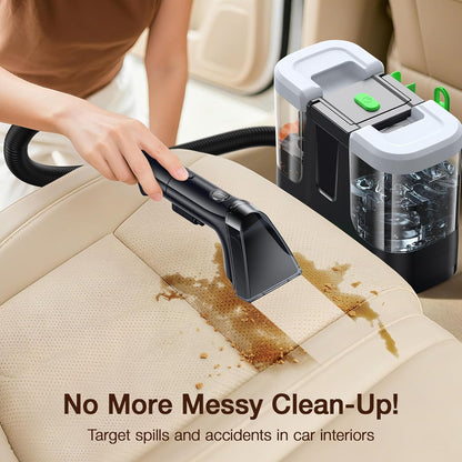 Portable Carpet & Upholstery Cleaner, 18Kpa Carpet Cleaner Machine for Deep Stain Removal, Spot Cleaner for Pet Accidents, Area Rugs, Stairs, Car Upholstery & Couches, Includes Tools & Self-Cleaning