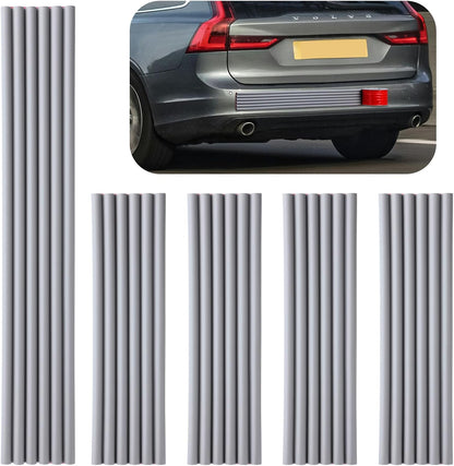 VEXPLO DIY Car Bumper Protector Guard, Strong Self Adhesive Rubber Rear Front Bumper Guard for SUV Cars Trucks, No Residue Anti Scratch & Anti-Colision Car Bumper Guard Accessories- 5 Pack Black