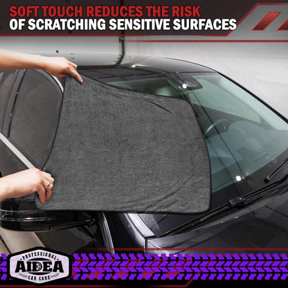 AIDEA Microfiber Cleaning Cloth 24 Pack, Microfiber Towels for Cars, Soft & Absorbent Cleaning Rags, Premium Lint Free Shop Towels for House, Kitchen, Car, 12inx16in
