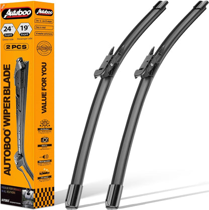 AUTOBOO 26"+19" Windshield Wipers Replacement for Tesla Model 3 2017 2018 2019 2020 2021 2022 2023 2024 2025 Model Y 2020 2021 2022 2023-2025 -Original Factory Quality (Pack of 2) - Colors A