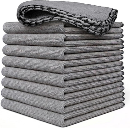 Chemical Guys AllSwipe Multi-Purpose Microfiber Towels for Cars Microfiber Cleaning Cloth Gray Drying Towels Car Detailing for Wash Interior and Glass, 14 x 12 Inch - 6 Pack